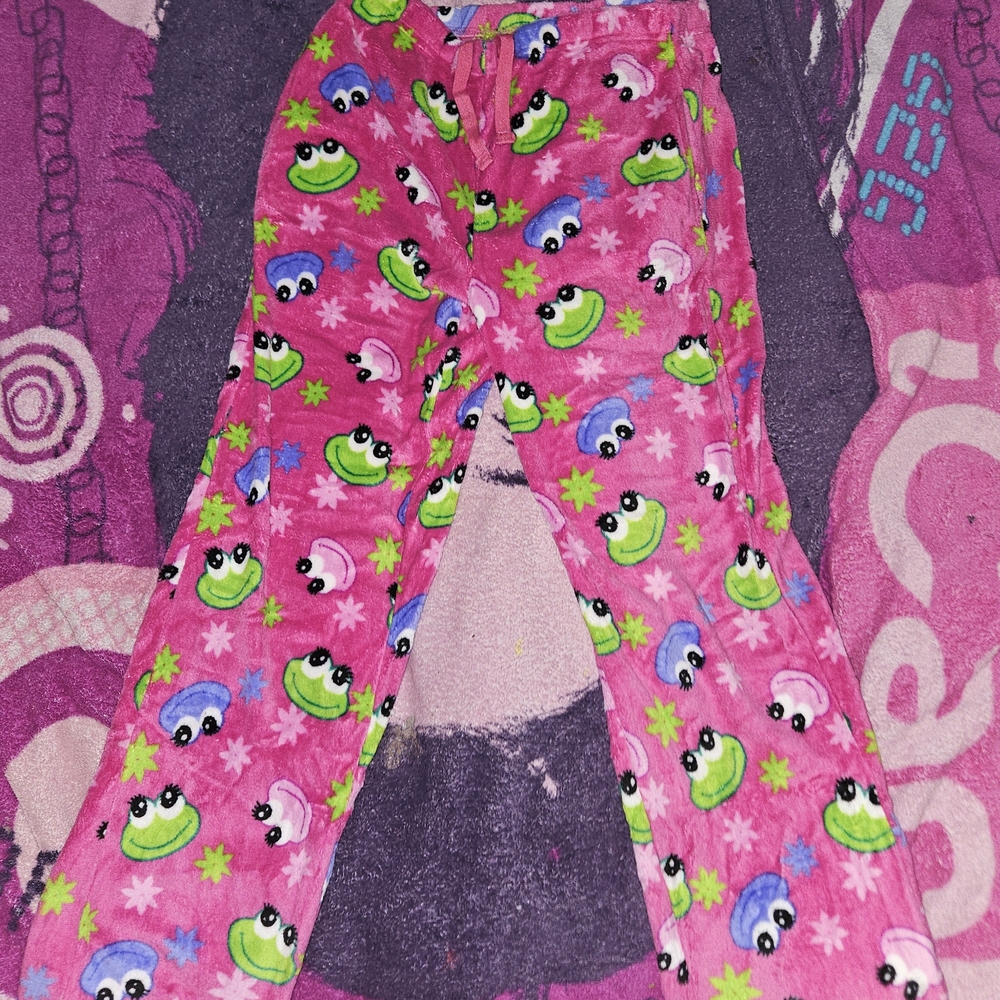Hype Pink Frog Print Pajamas